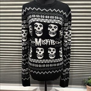 Black and White Skull Sweater